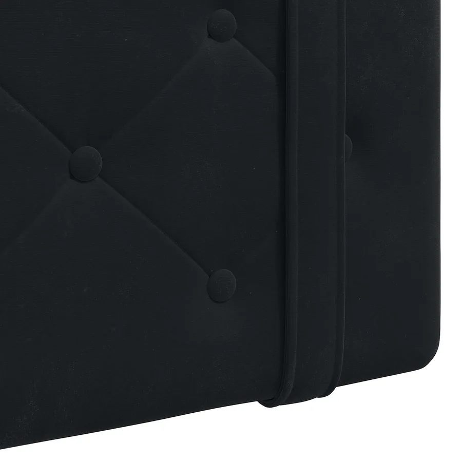 Tête de lit suspendue Avec lumière LED Noir Velours - 9