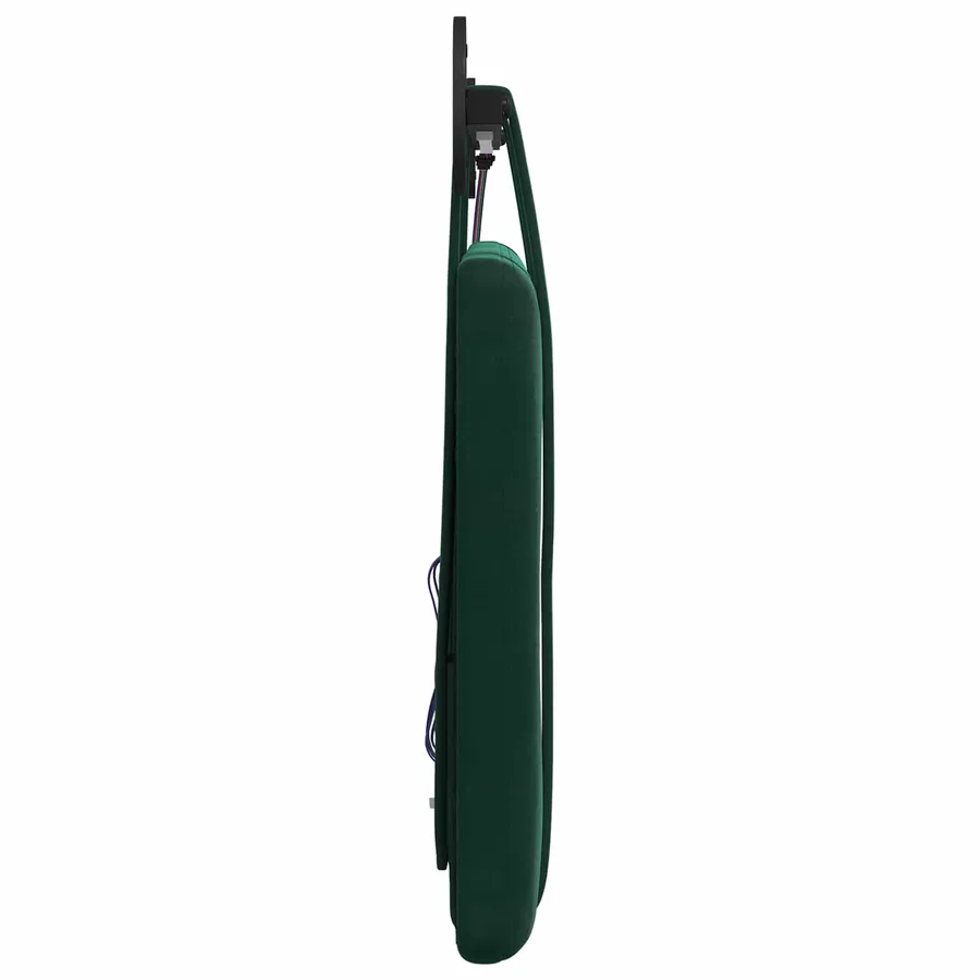 Tête de lit suspendue Avec lumière LED Vert foncé Velours - 7