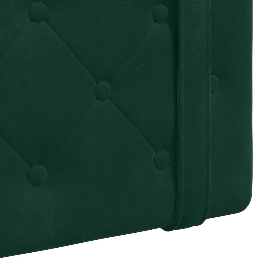 Tête de lit suspendue Avec lumière LED Vert foncé Velours - 9