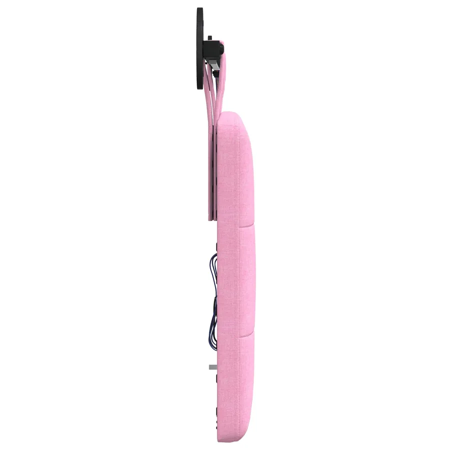 Tête de lit suspendue Avec lumière LED Rose Tissu - 7