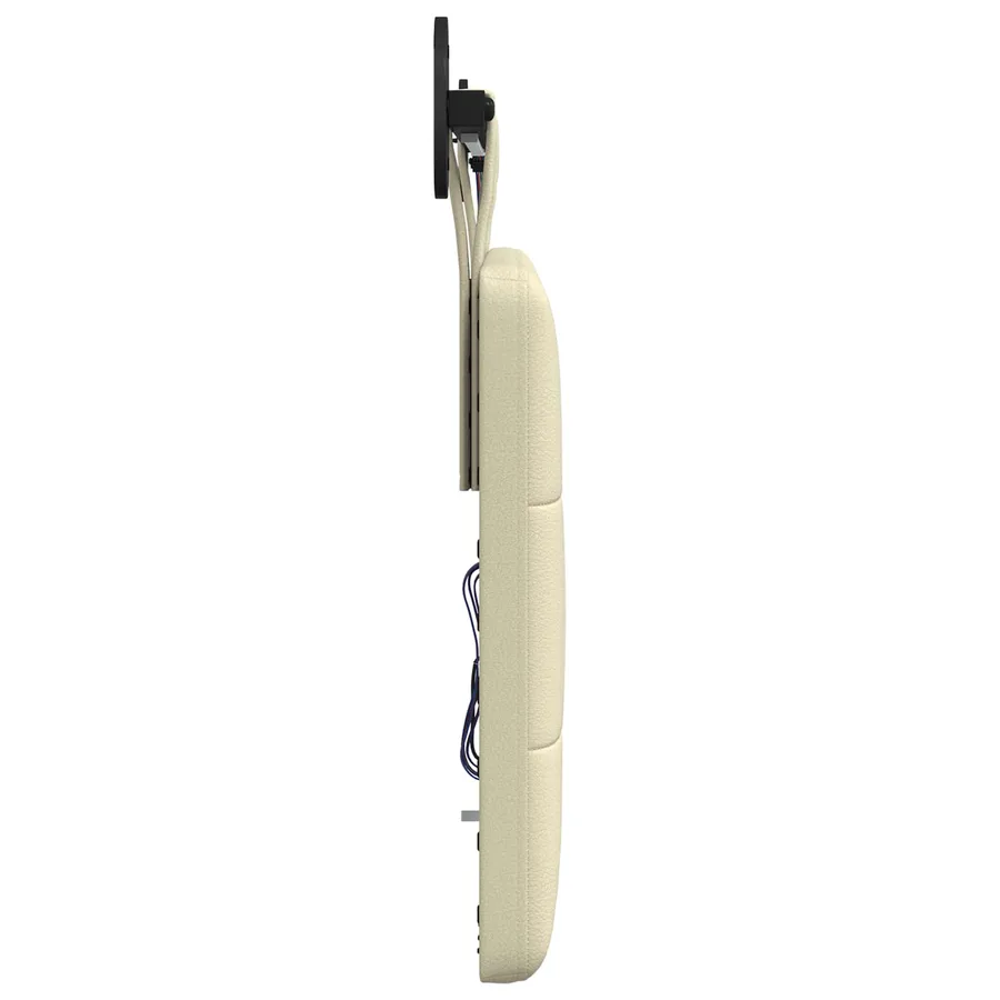 Tête de lit suspendue Avec lumière LED Crème Simili cuir - 7