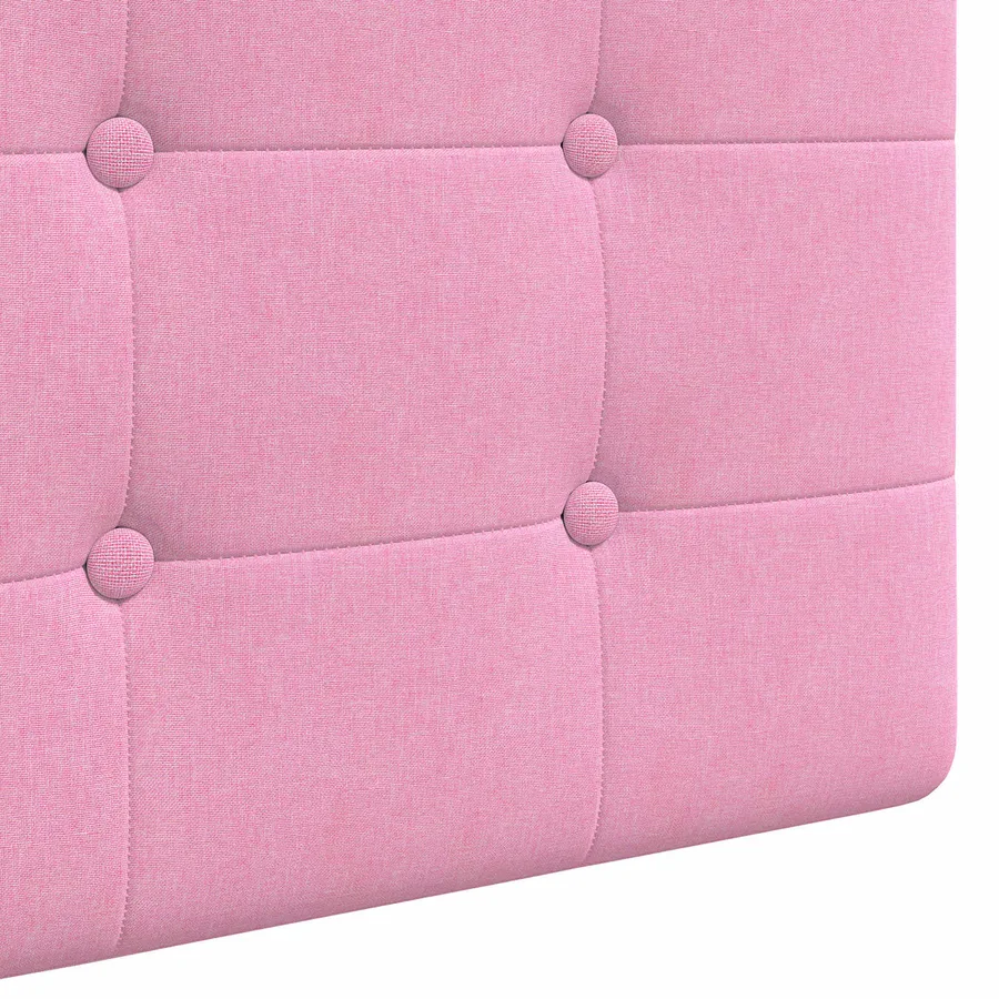 Tête de lit suspendue Avec lumière LED Rose Tissu - 9