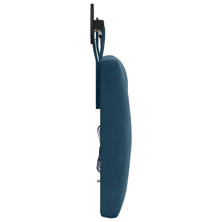 Tête de lit suspendue Avec lumière LED Bleu Velours - 7