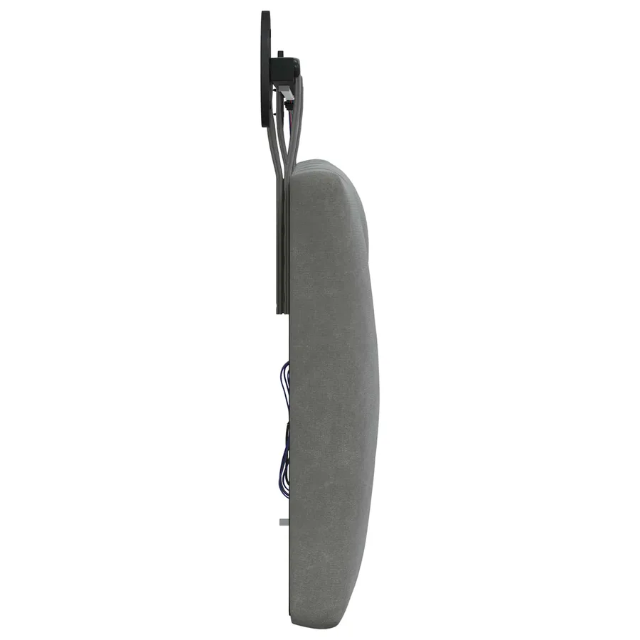 Tête de lit suspendue Avec lumière LED Gris foncé Velours - 7