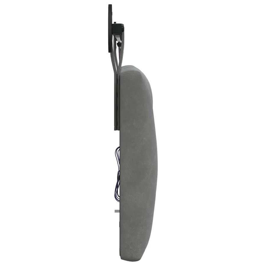 Tête de lit suspendue Avec lumière LED Gris foncé Velours - 7
