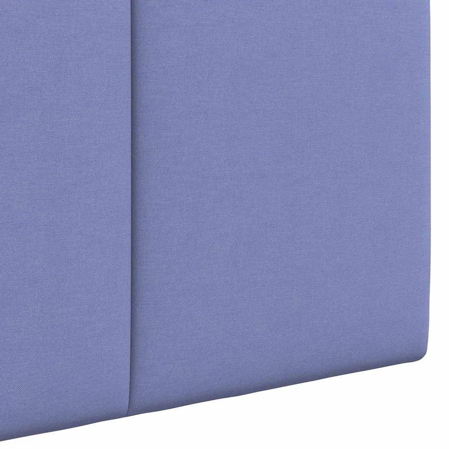 Tête de lit suspendue Avec lumière LED Bleu denim Tissu - 9