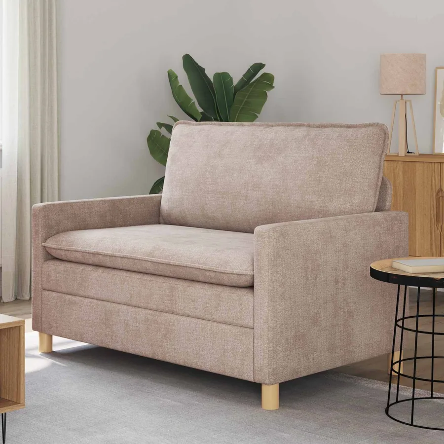 Canapé Beige 126 x 81 x 87,5 cm Polyester