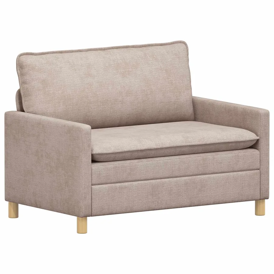Canapé Beige 126 x 81 x 87,5 cm Polyester - 2
