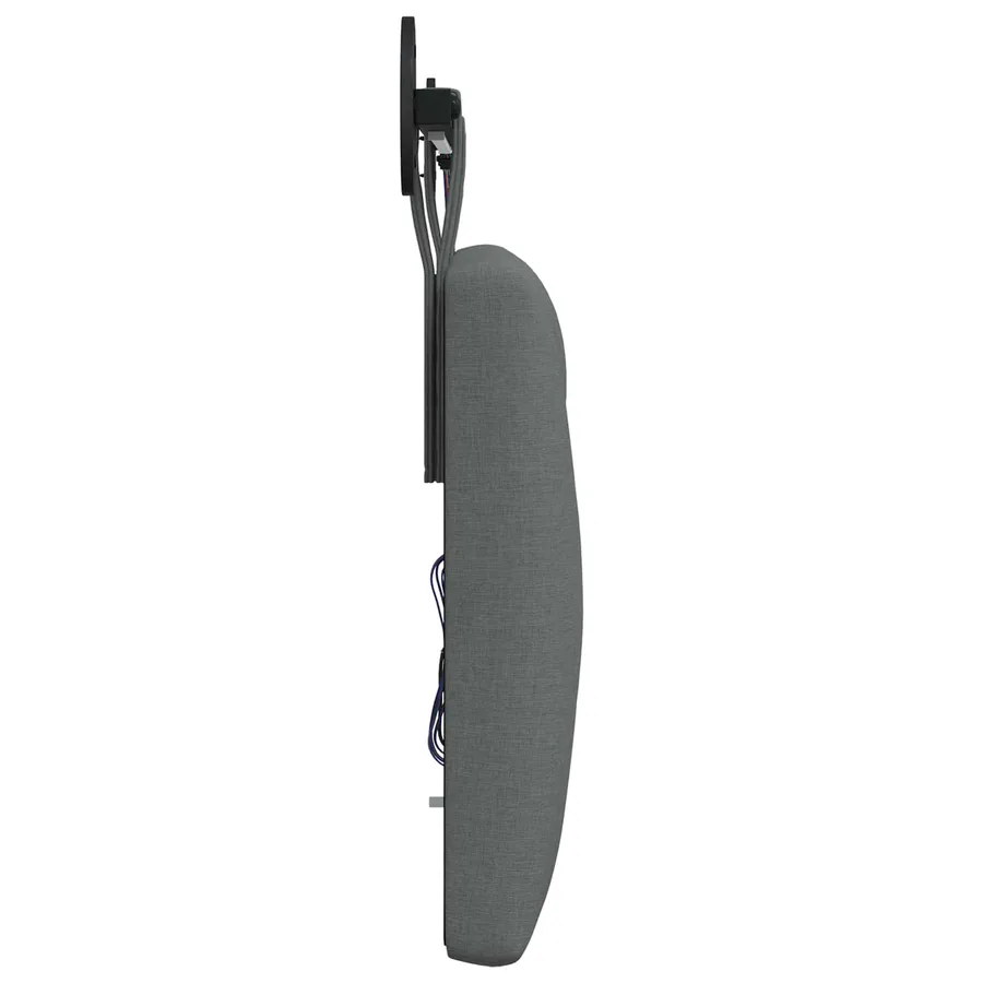 Tête de lit suspendue Avec lumière LED Gris foncé Tissu - 7