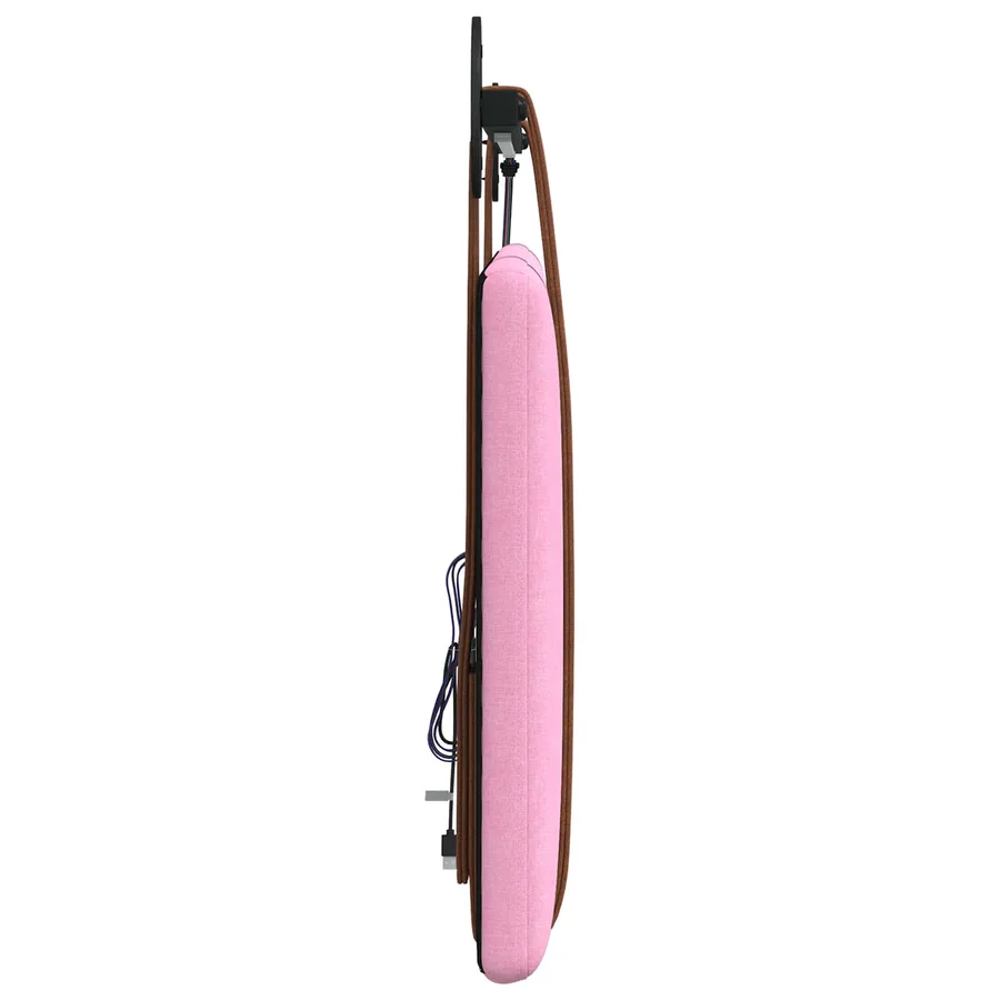 Tête de lit suspendue Avec lumière LED Rose PU antique - 7