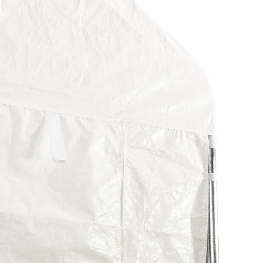 Belvédère avec toit blanc 8,92x4,08x3,22 m polyéthylène - 5