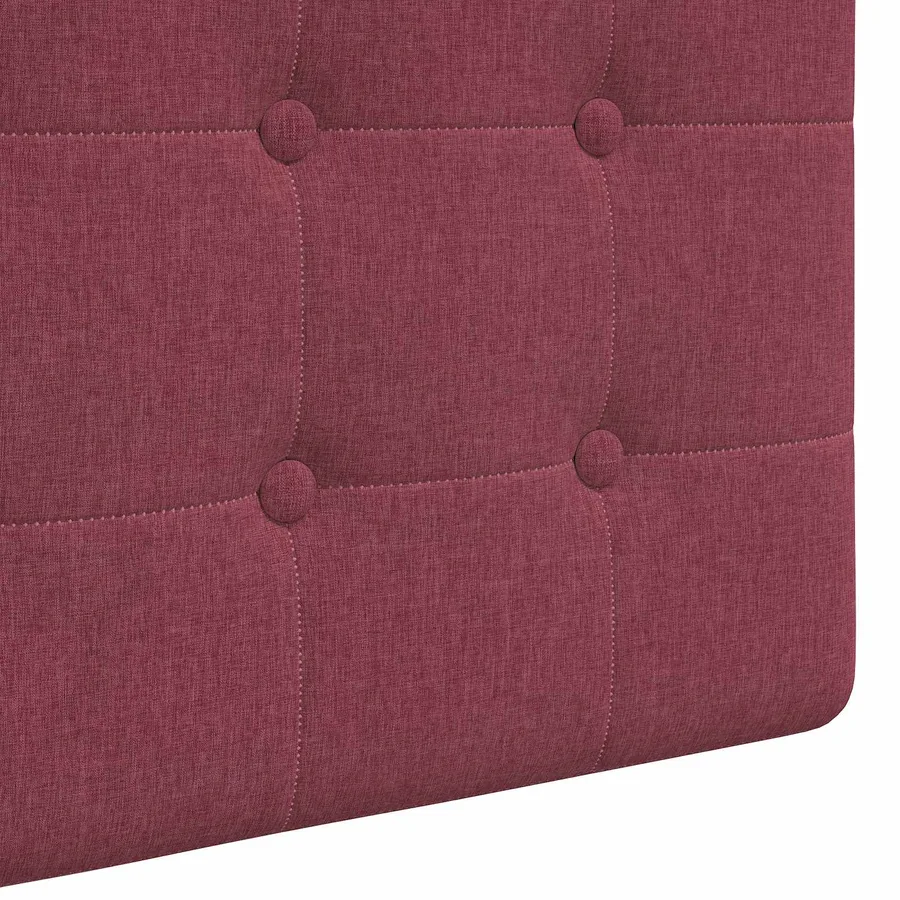 Tête de lit suspendue Avec lumière LED Bordeaux Tissu - 9