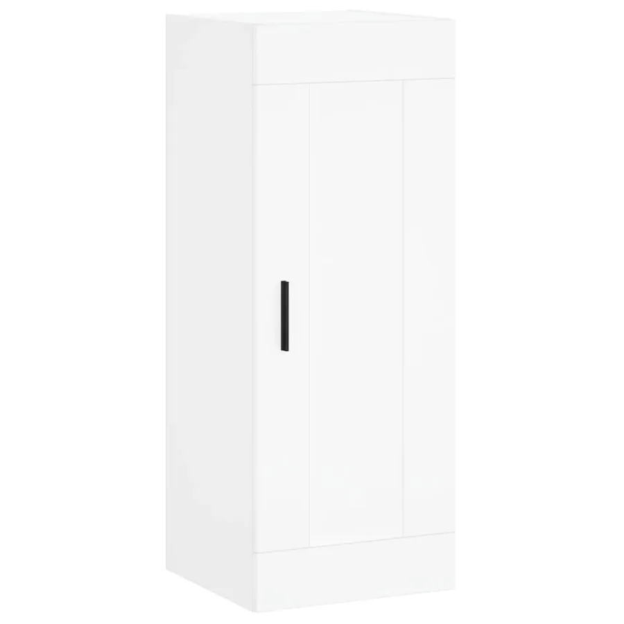 Buffet haut Blanc 34,5x34x180 cm Bois d'ingénierie - 8