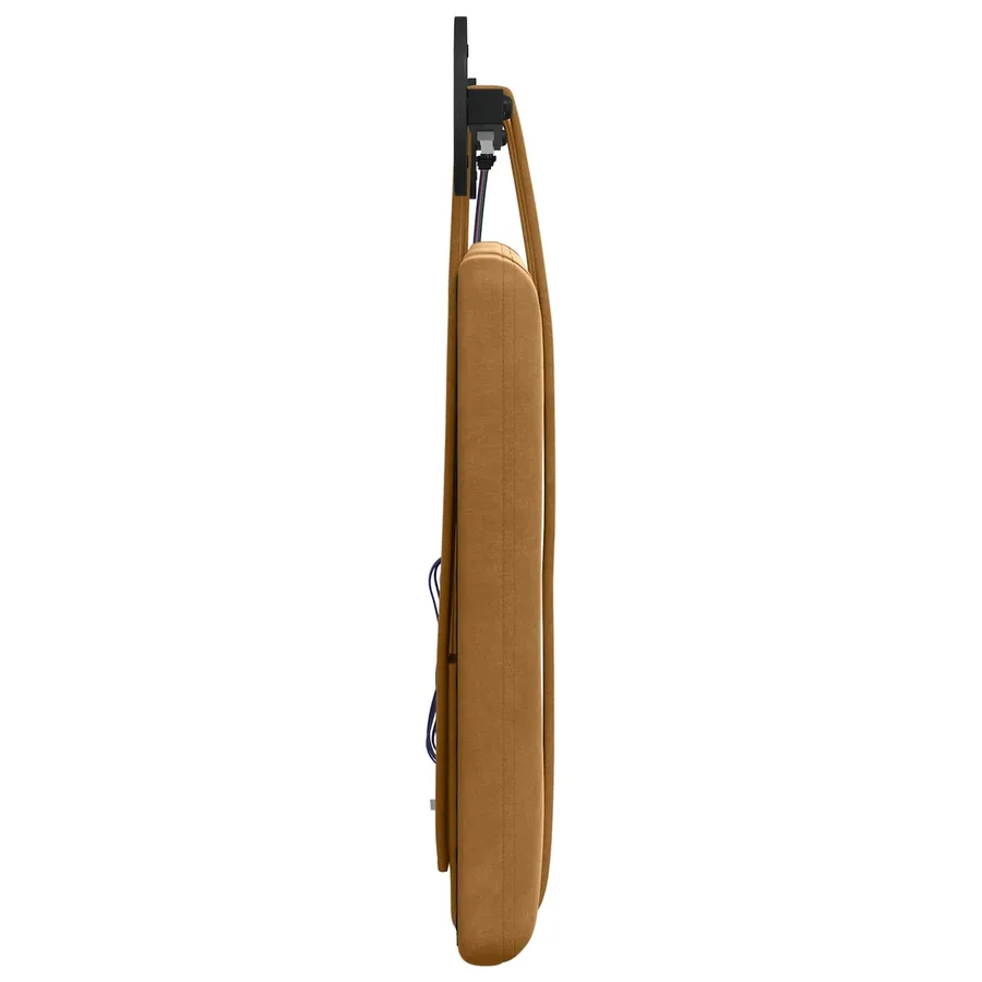 Tête de lit suspendue Avec lumière LED Marron Velours - 7