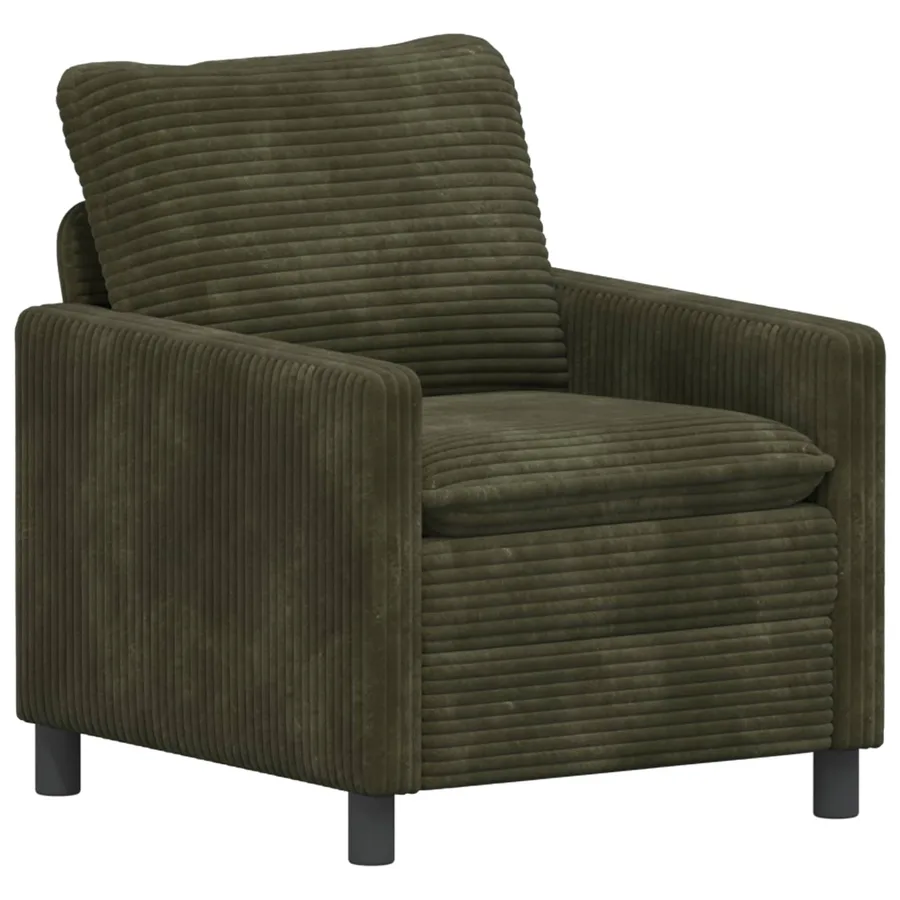 Ensemble de Canapés 2 pcs Vert Polyester - 3