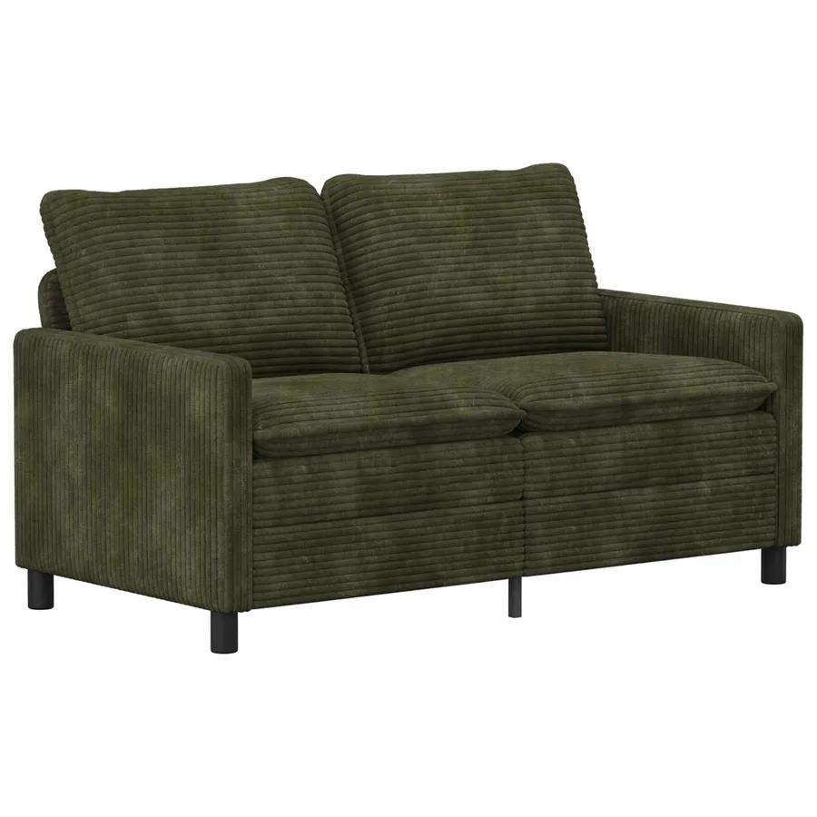 Ensemble de Canapés 2 pcs Vert Polyester - 4