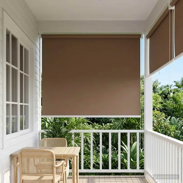 Store roulant extérieur protection UV Taupe 65 x 230 cm (L x H)