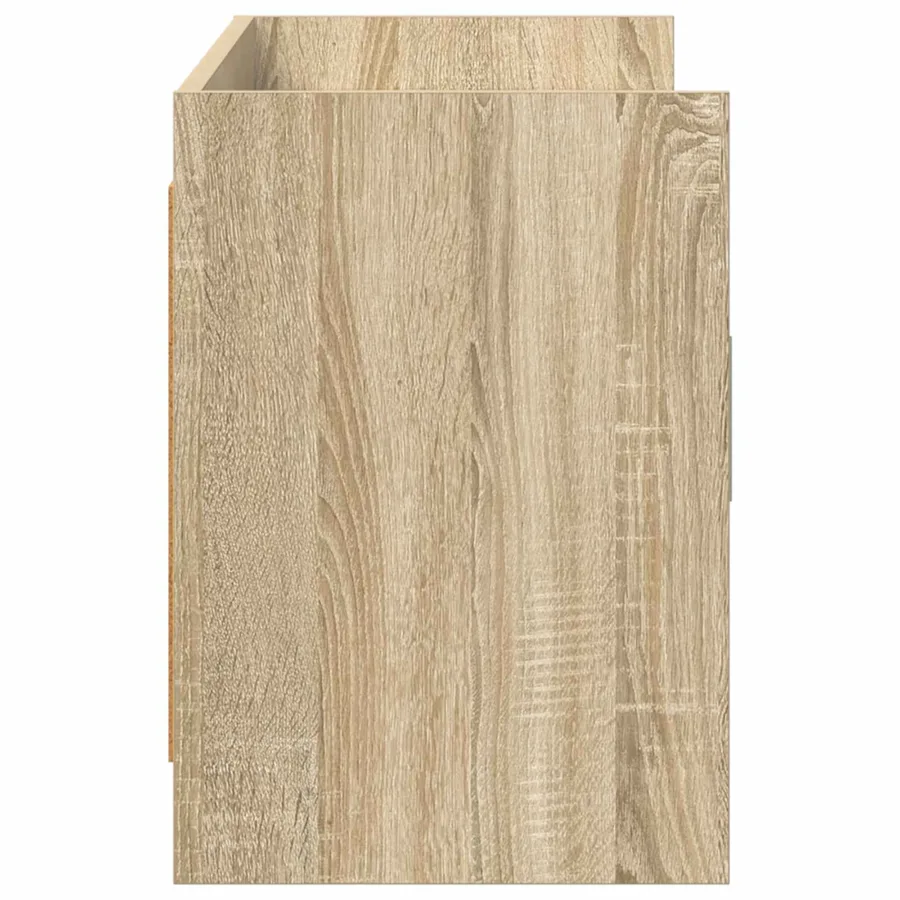 Meuble TV 130 x 33 x 47 cm Chêne Sonoma Bois d'ingénierie - 5