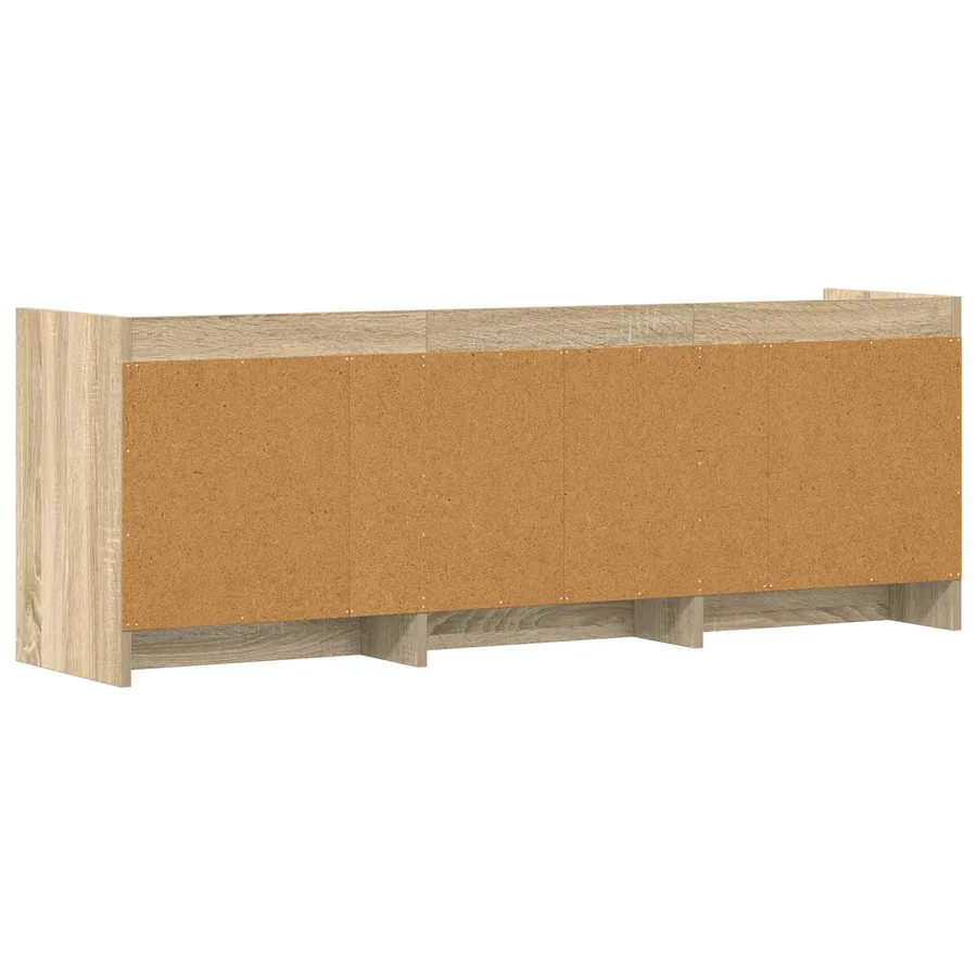 Meuble TV 130 x 33 x 47 cm Chêne Sonoma Bois d'ingénierie - 6
