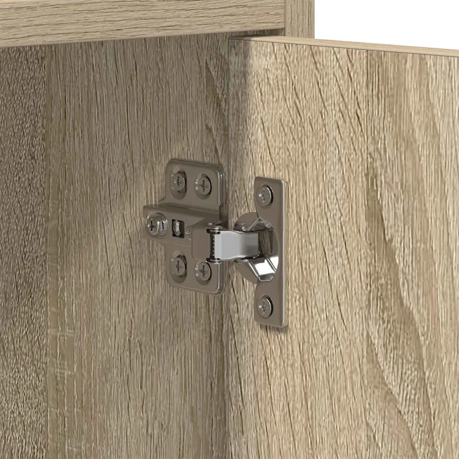 Meuble TV 130 x 33 x 47 cm Chêne Sonoma Bois d'ingénierie - 8