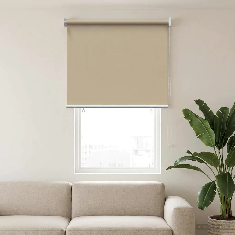 Store roulant extérieur protection UV Beige 85 x 140 cm (L x H) - 3
