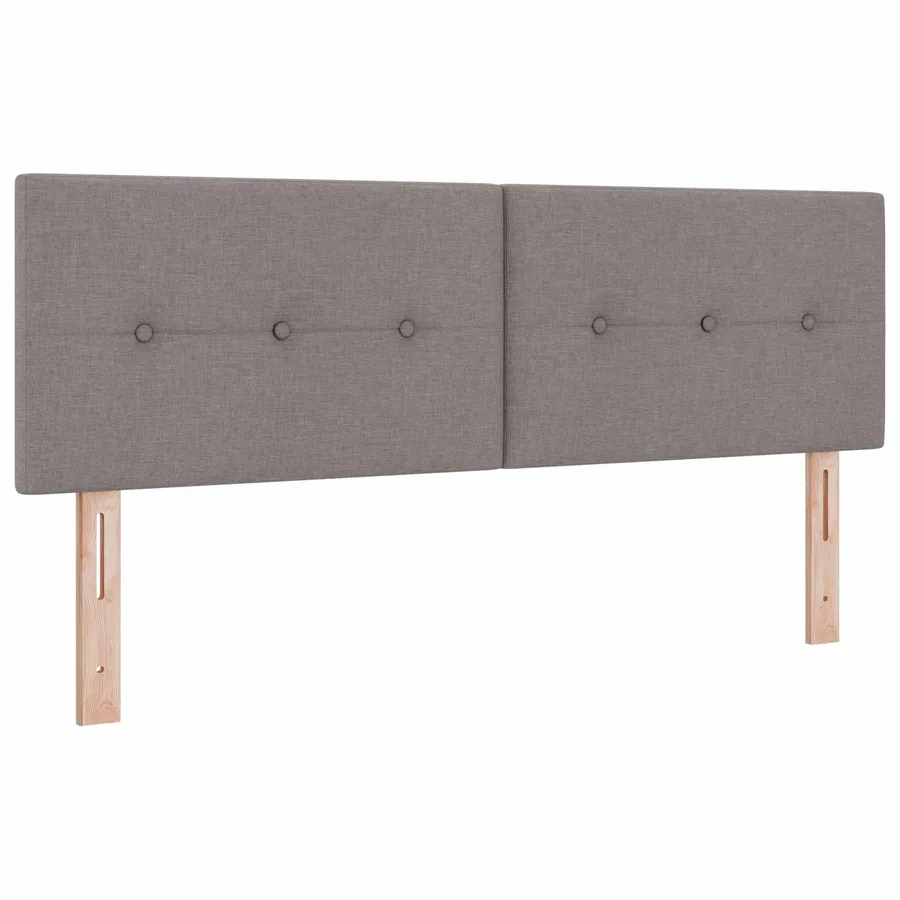 Lit boxspring avec matelas Taupe 140 x 200 cm Tissu - 3
