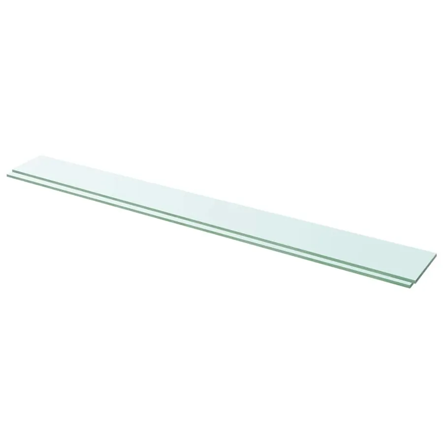 Panneaux d'étagère 2 pcs Verre Transparent 110x12 cm