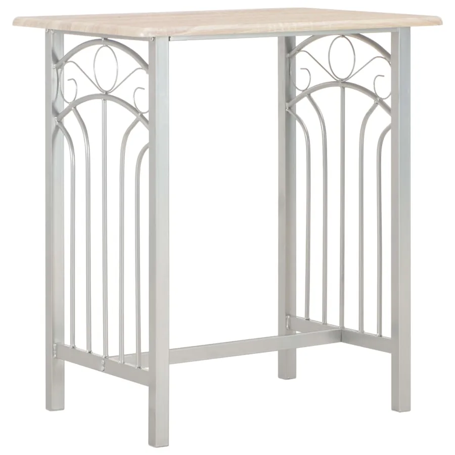 Ensemble de bar 3 pcs Bois et acier - 2