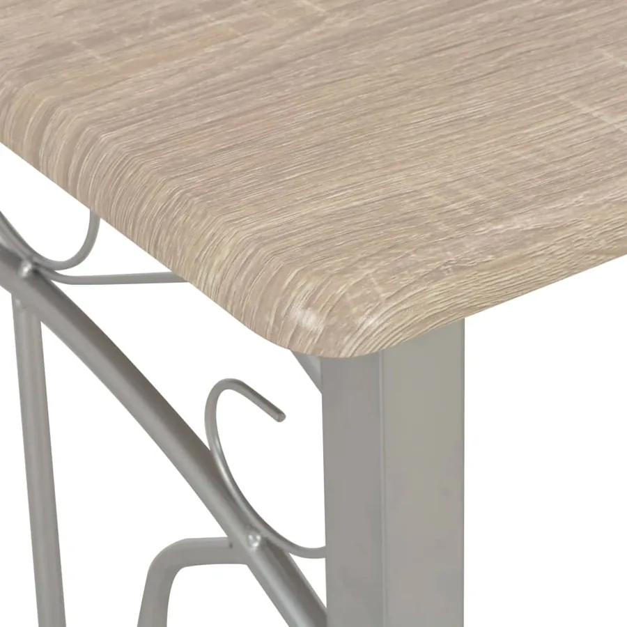 Ensemble de bar 3 pcs Bois et acier - 5