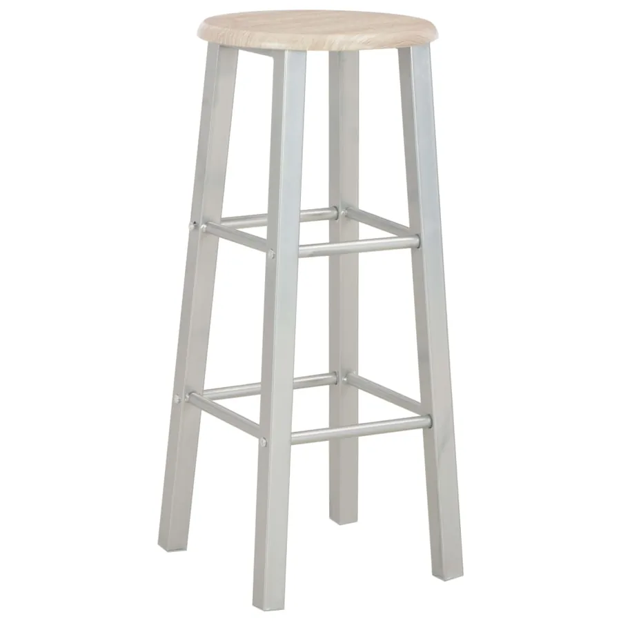Ensemble de bar 3 pcs Bois et acier - 6