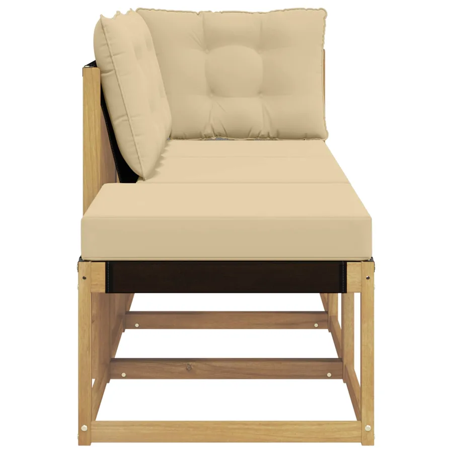 Unité de canapé sectionnel avec coussin 3 Pièce Blanc - 7