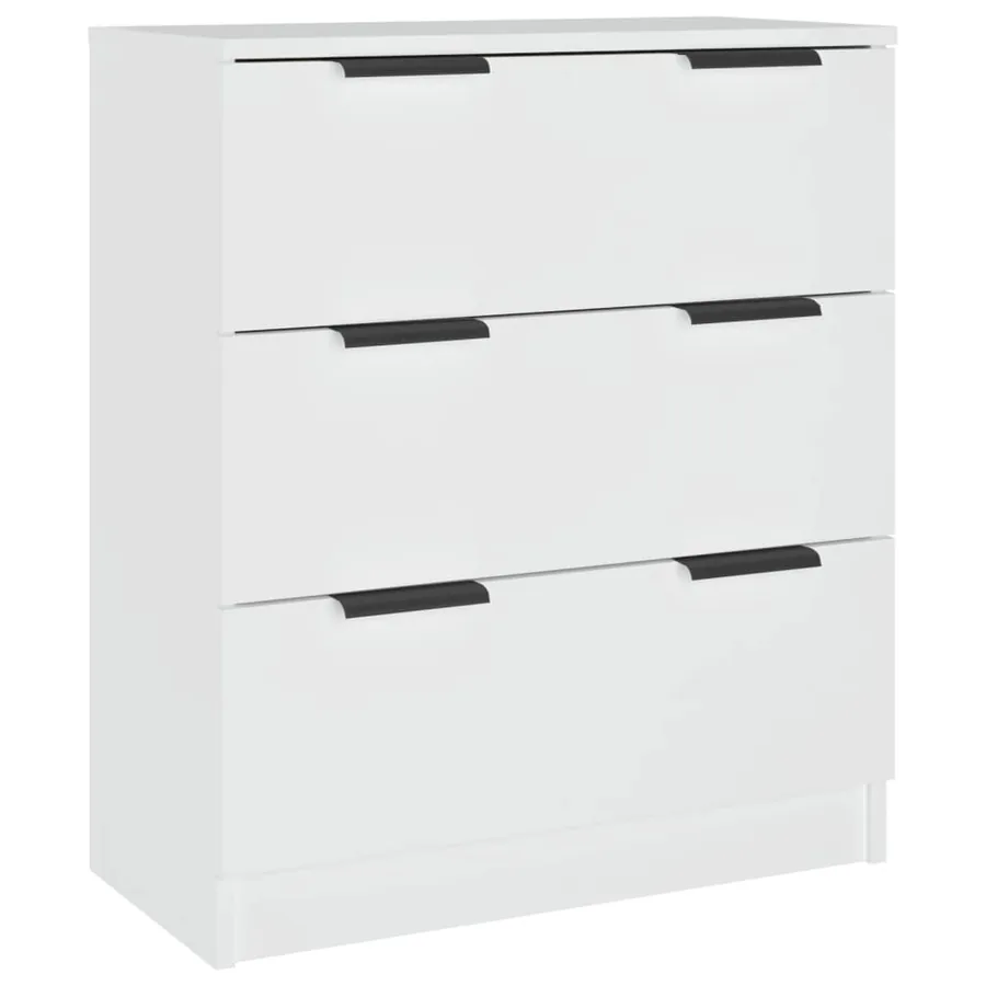 Buffet Blanc 60x30x70 cm Bois d'ingénierie - 2
