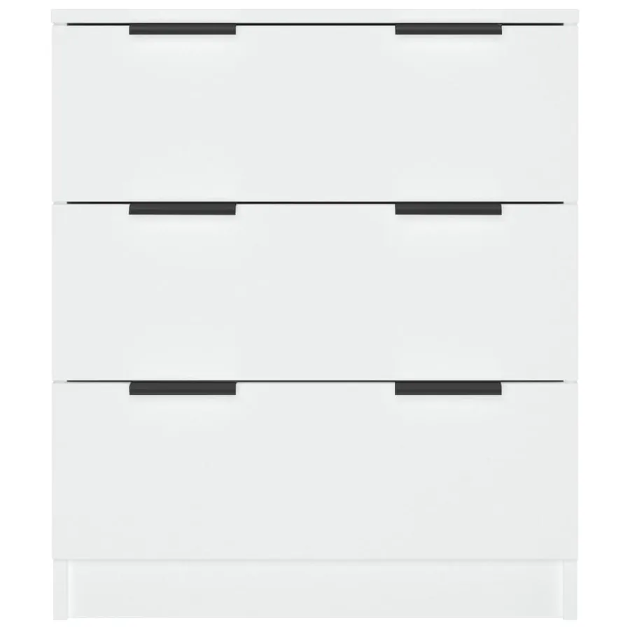 Buffet Blanc 60x30x70 cm Bois d'ingénierie - 5