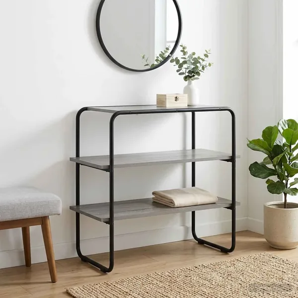 Table console Sonoma gris 80 x 41 x 75 cm Bois d'ingénierie
