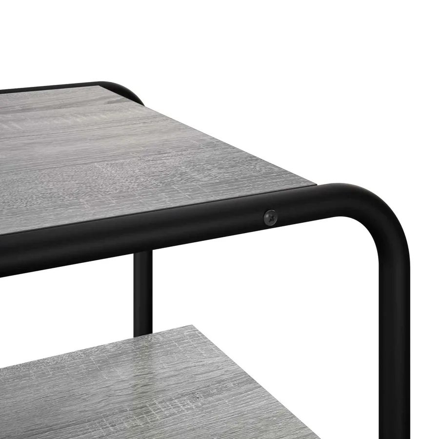 Table console Sonoma gris 80 x 41 x 75 cm Bois d'ingénierie - 6