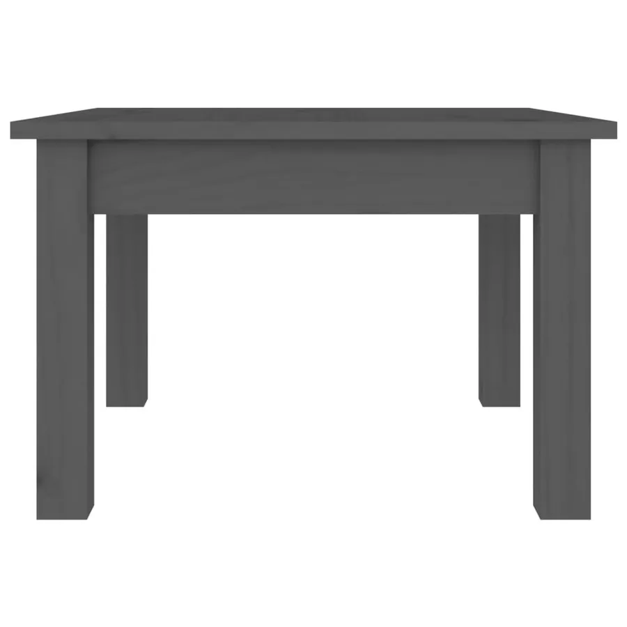 Table basse Gris 45x45x30 cm Bois massif de pin - 5
