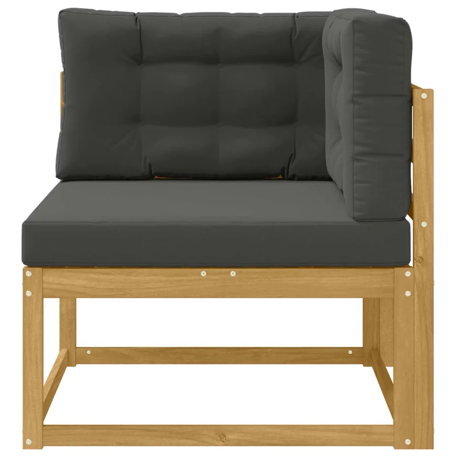 Canapé d'angle extérieur Polyester Blanc - 3