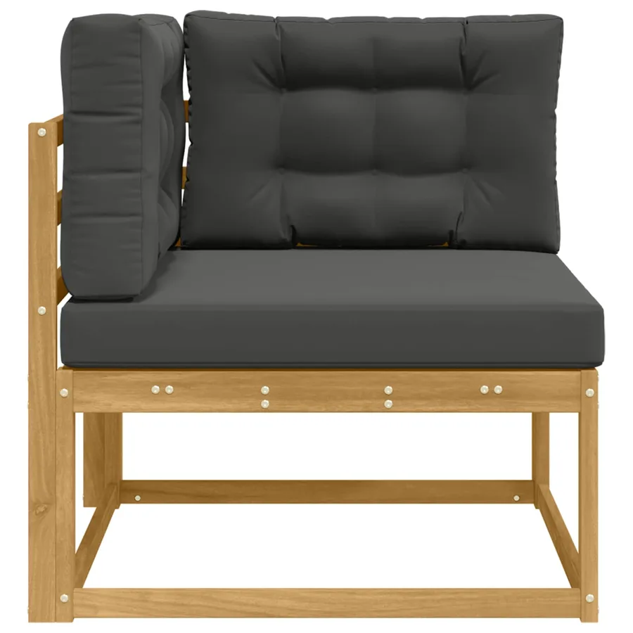 Canapé d'angle extérieur Polyester Blanc - 4