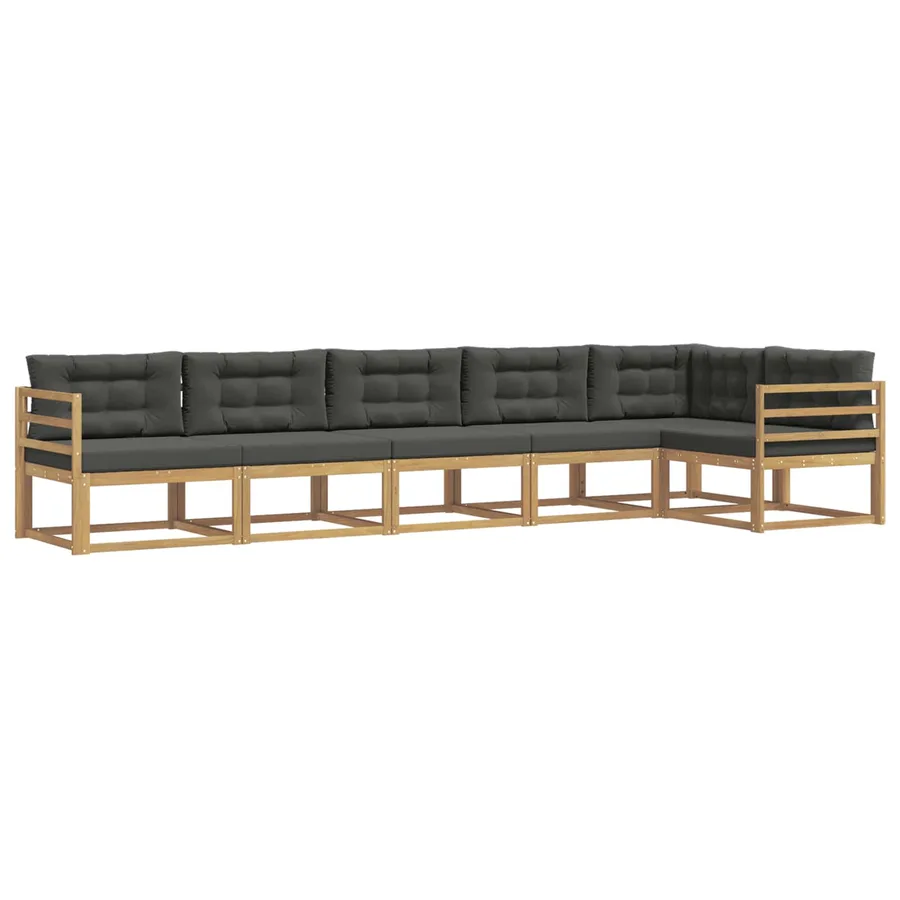 Ensemble de canapés d'extérieur 4 pcs Blanc et anthracite - 2