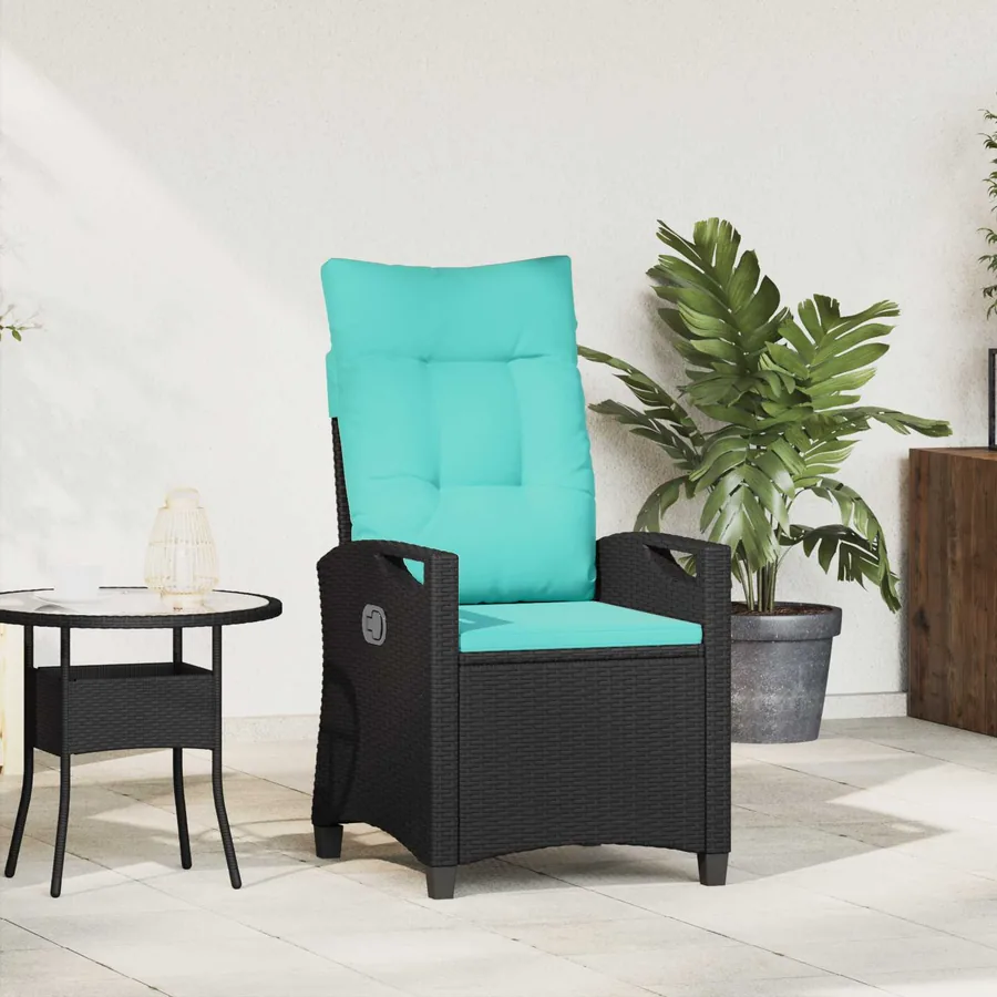 Chaise de jardin inclinable 56 x 60 x 112 cm acier