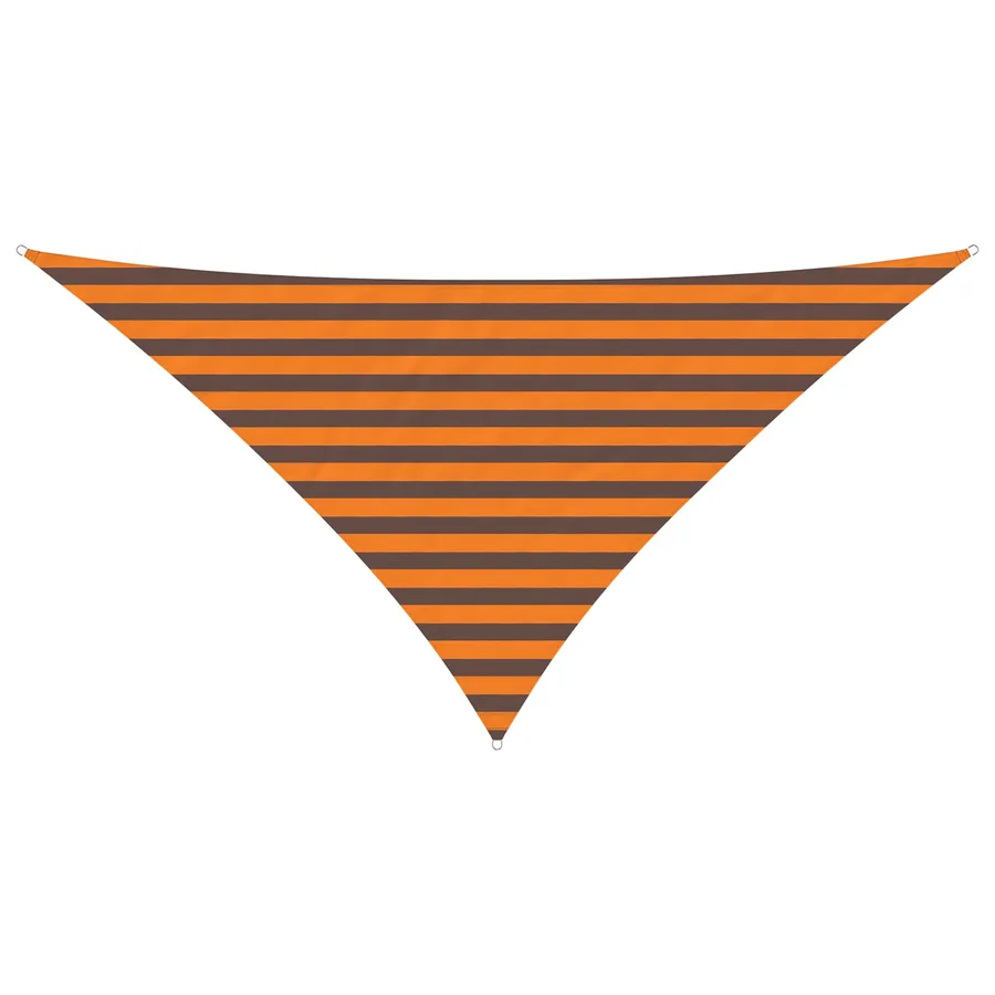 Voile d'ombre Orange et marron 2,5 x 2,5 x 3,5 m - 2