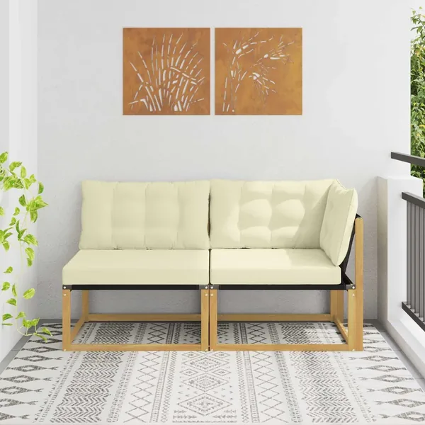 Unité de canapé sectionnel Blanc 162,5 x 83 x 73 cm