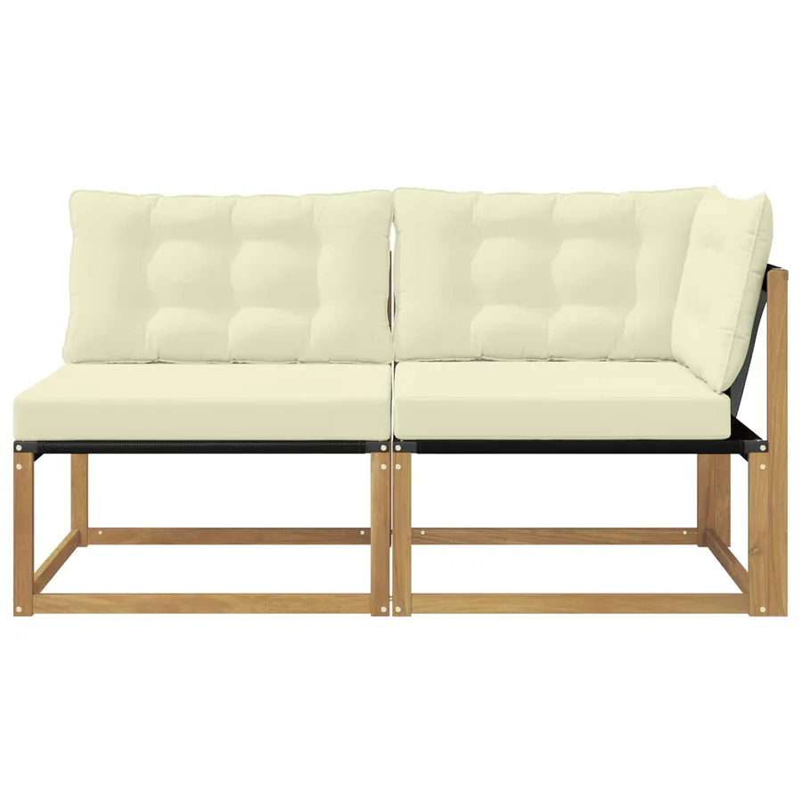 Unité de canapé sectionnel Blanc 162,5 x 83 x 73 cm - 5