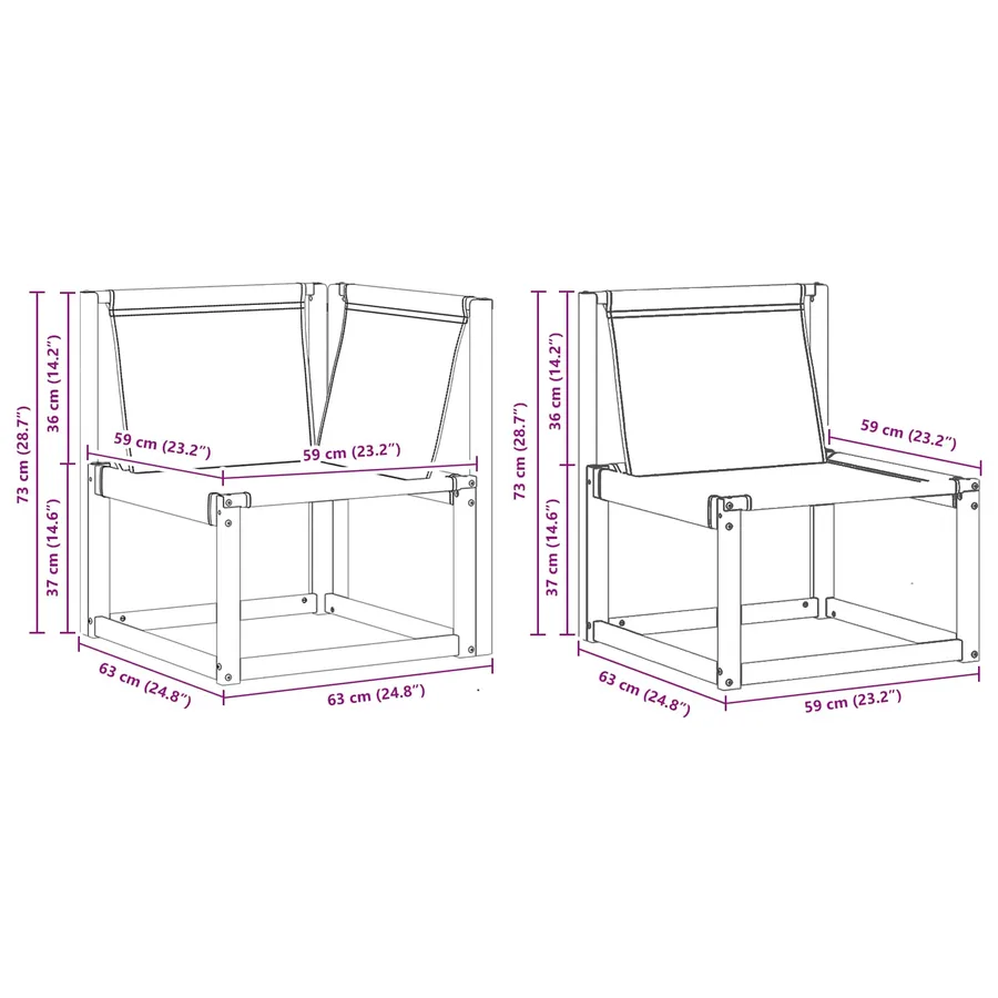 Ensemble de canapés d'extérieur 11 pcs Blanc et gris clair - 11