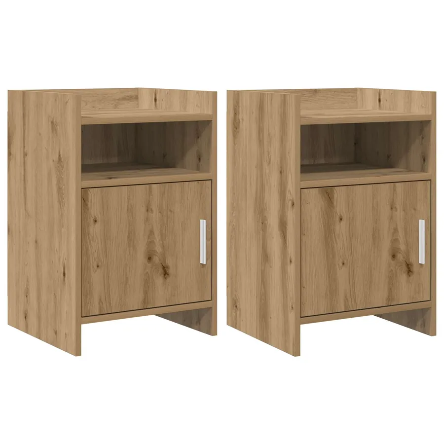 Tables de chevet 2 pc Chêne artisanal 40 x 36 x 60 cm