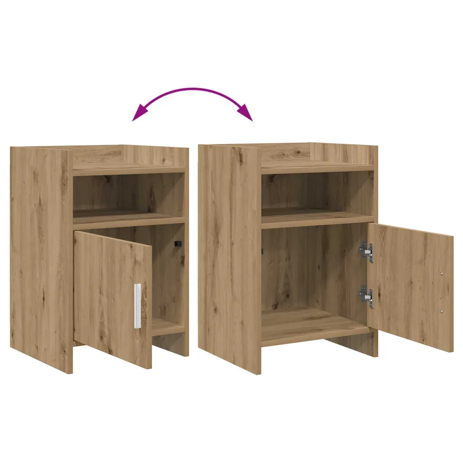 Tables de chevet 2 pc Chêne artisanal 40 x 36 x 60 cm - 9