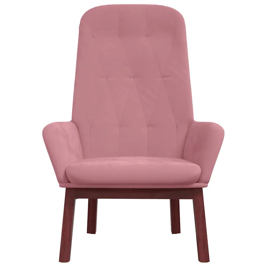 Chaise de relaxation Rose Velours - 3