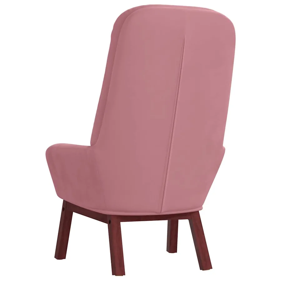 Chaise de relaxation Rose Velours - 5