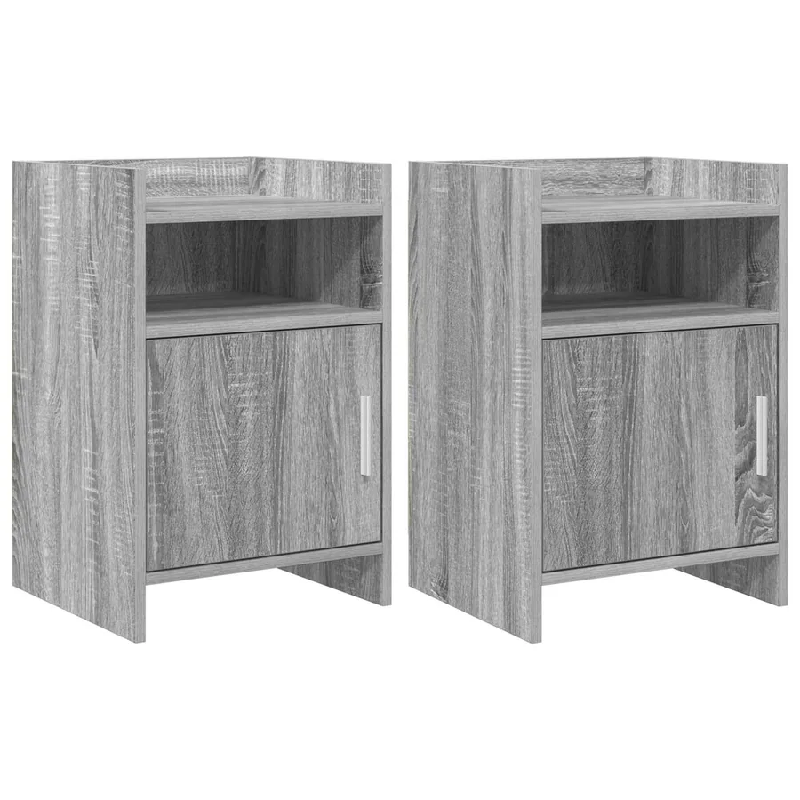 Tables de chevet 2 pcs Sonoma gris 40 x 36 x 60 cm