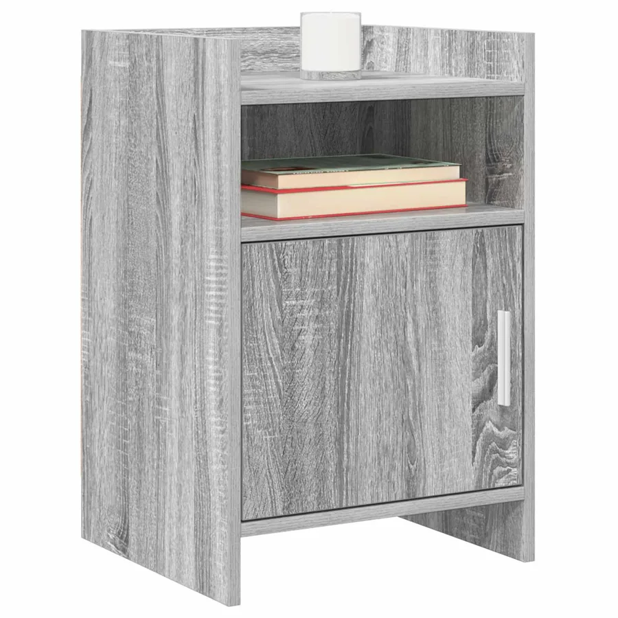 Tables de chevet 2 pcs Sonoma gris 40 x 36 x 60 cm - 2